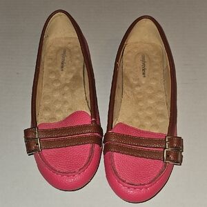 Pink and Brown Women's Loafers